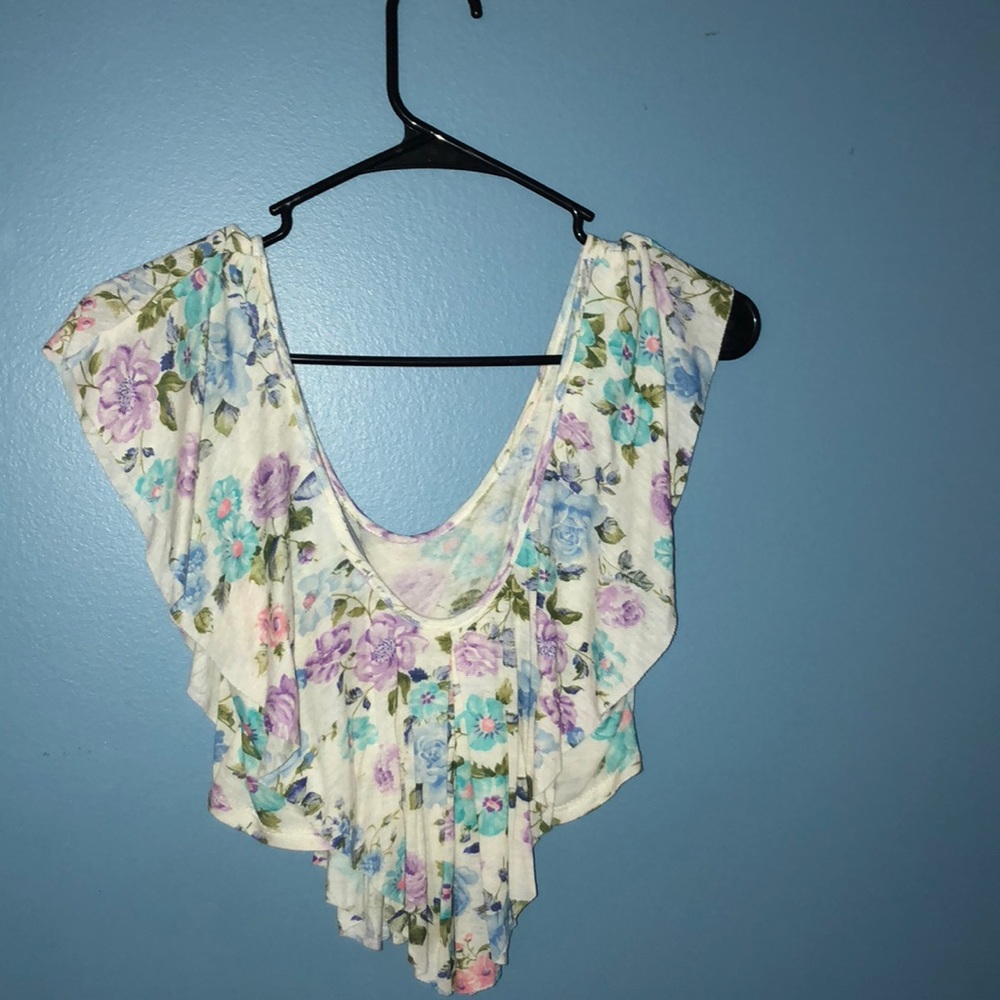 Floral Crip Top